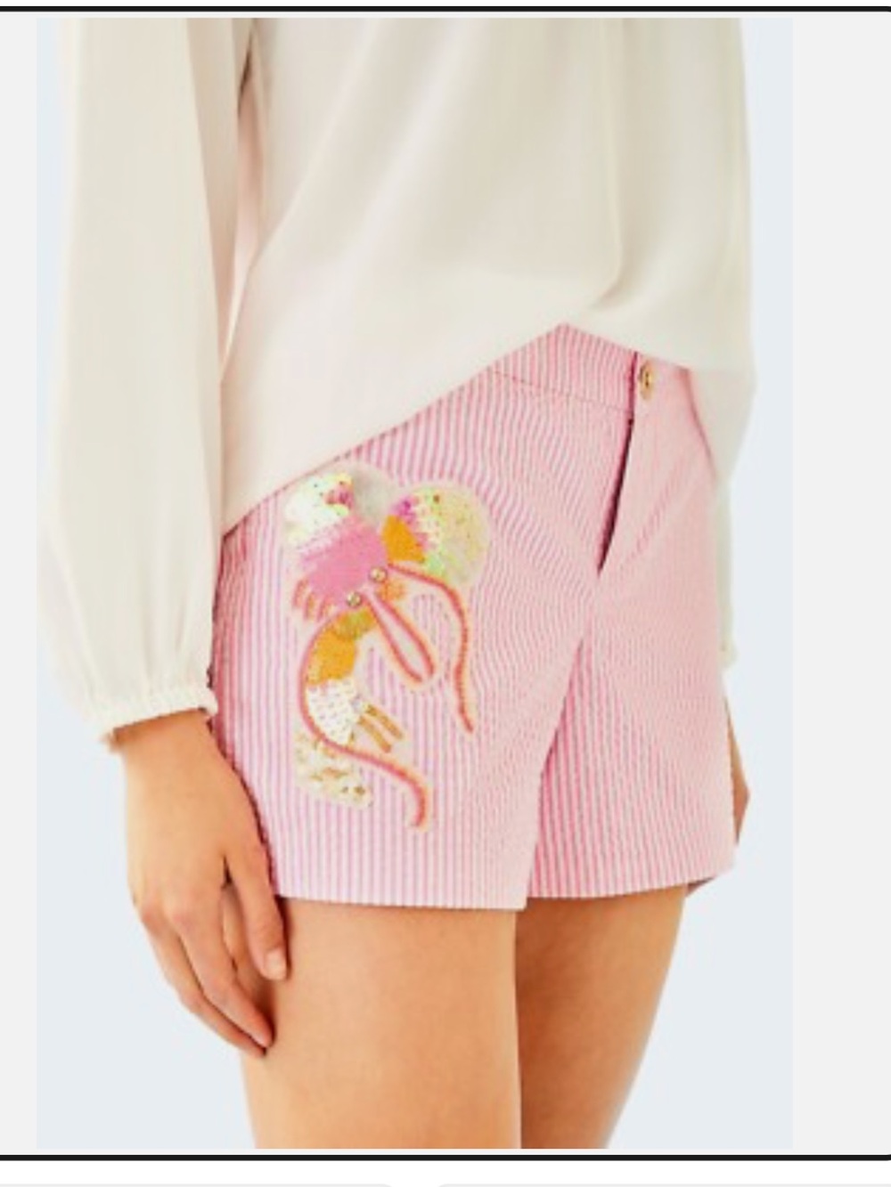 Lilly Pulitzer Pink Cosmic Callahan Party Short. Size 4.